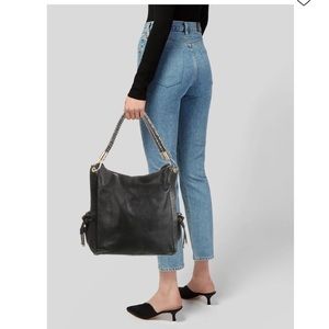 Large Black Leather Shoulder/Hobo Bag (Michael Kors)